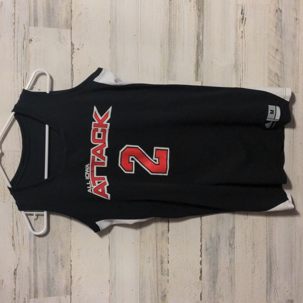 All Iowa Attack #2 Black jersey